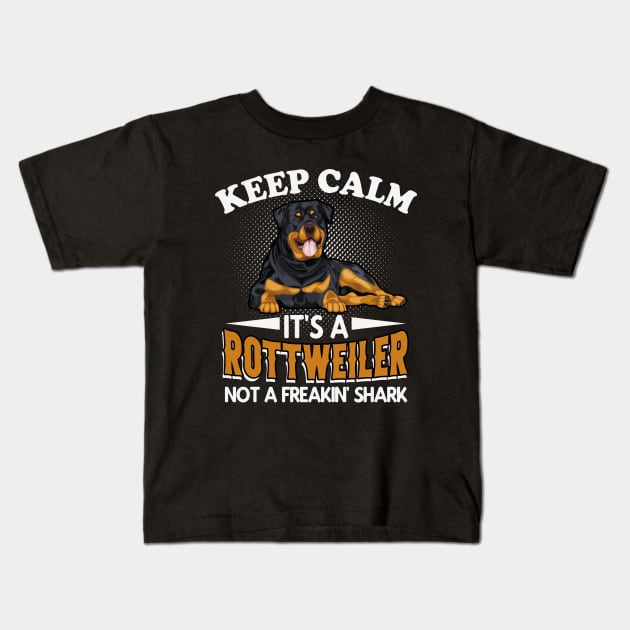 Rottweiler saying dogs gift Kids T-Shirt by Foxxy Merch